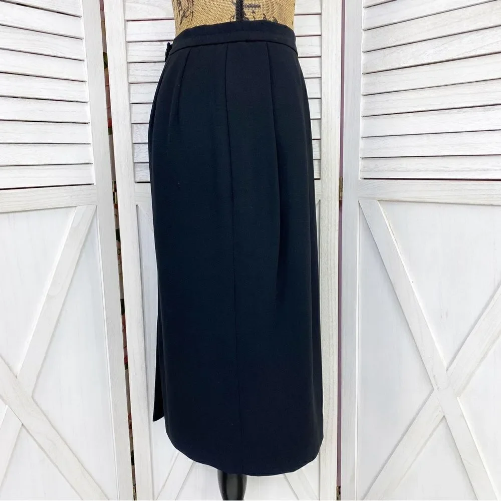 Kasper Pencil Suit Skirt‎ Black 6